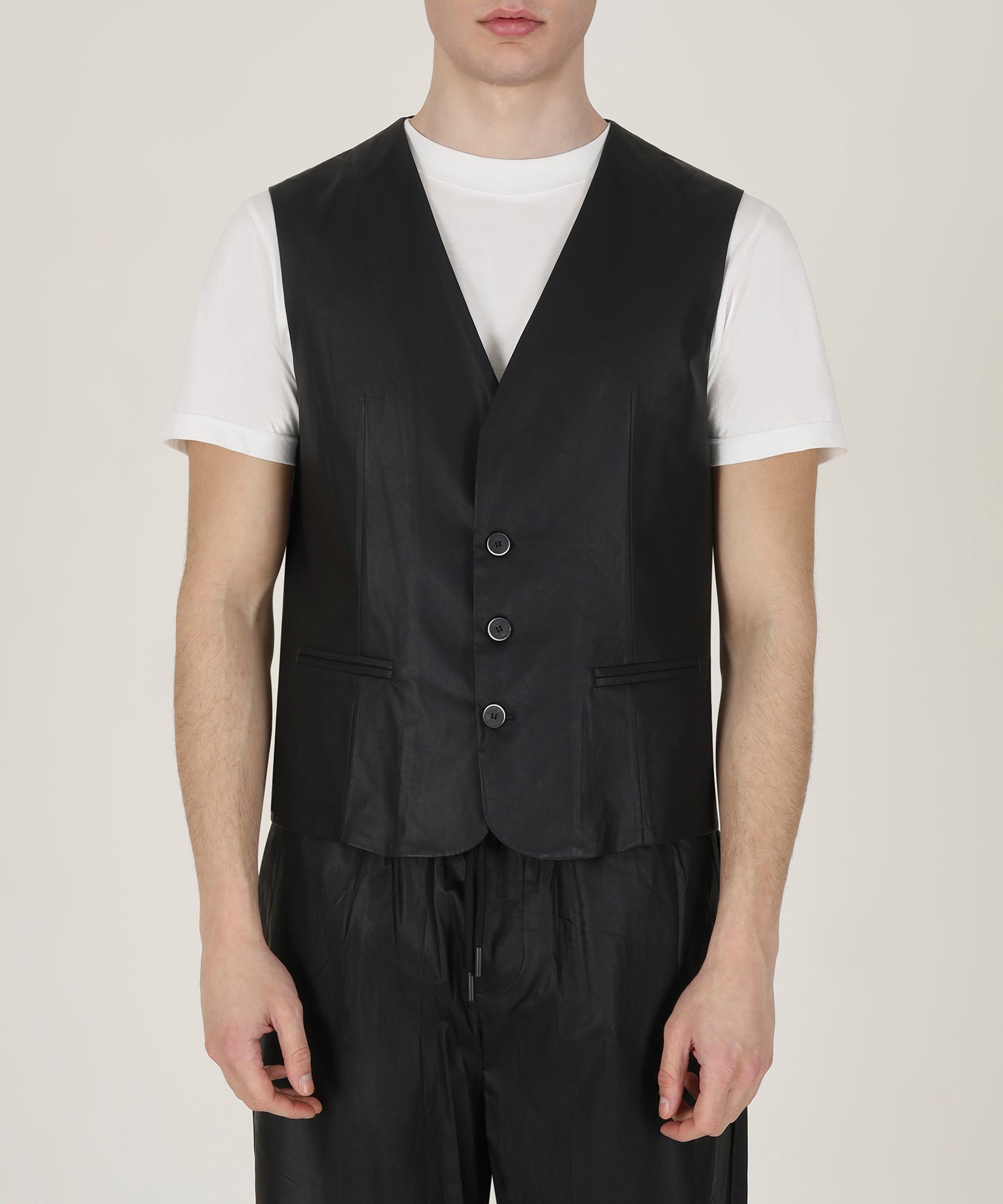 GILET SIMILPELLE