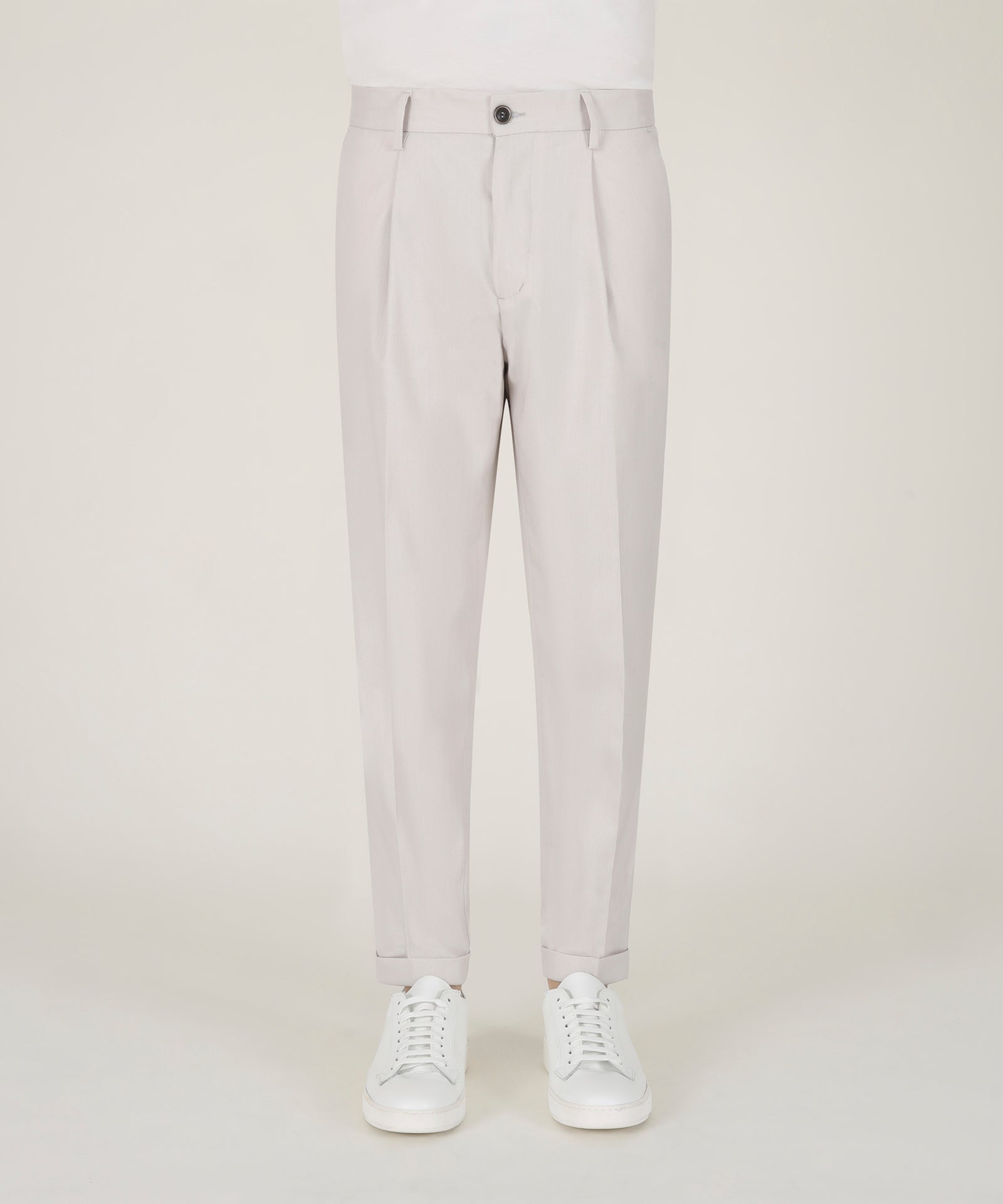 PANTALONE 1 PINCE 'TAPERED FIT'