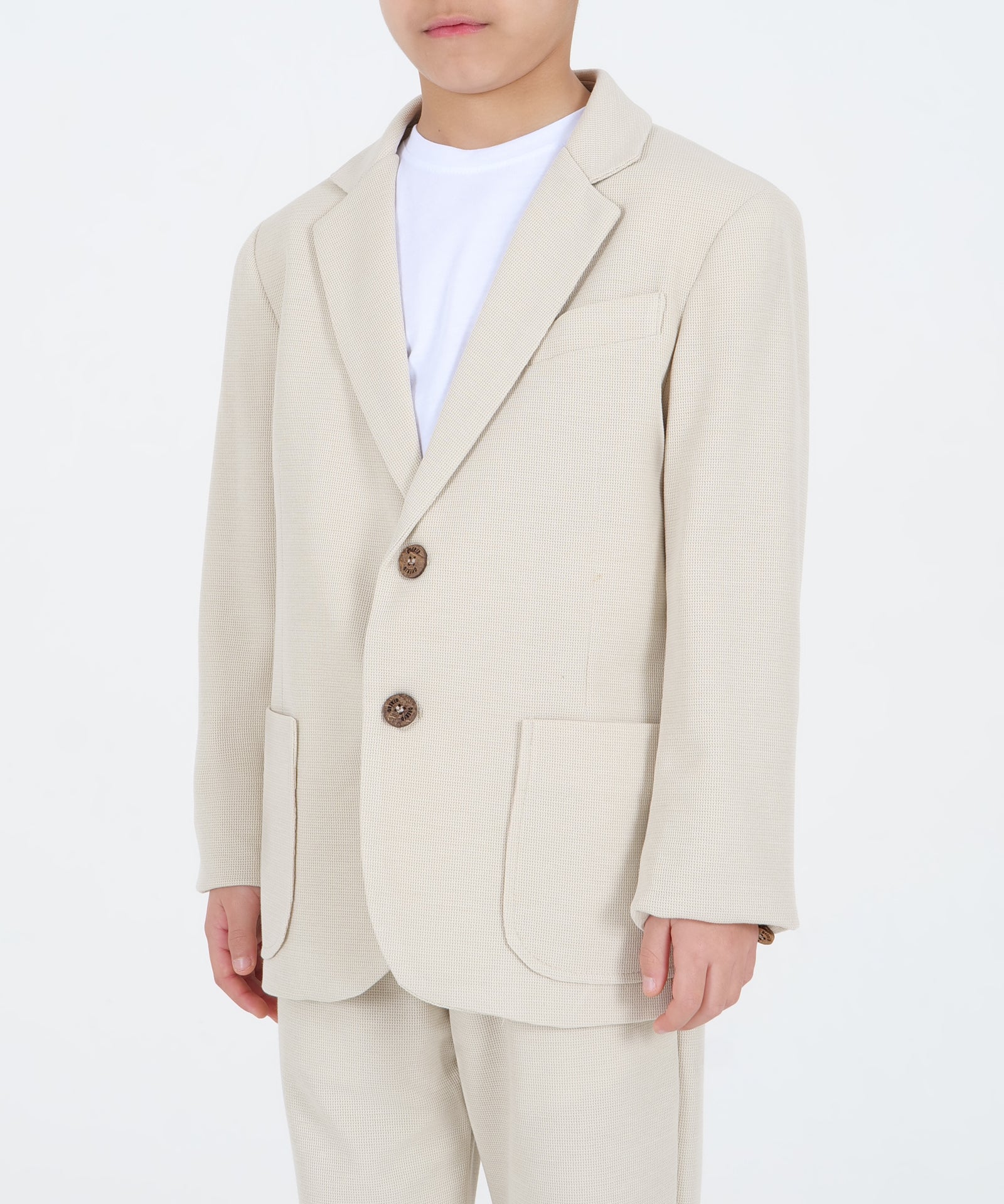 Knit Jacket with Patch Pockets