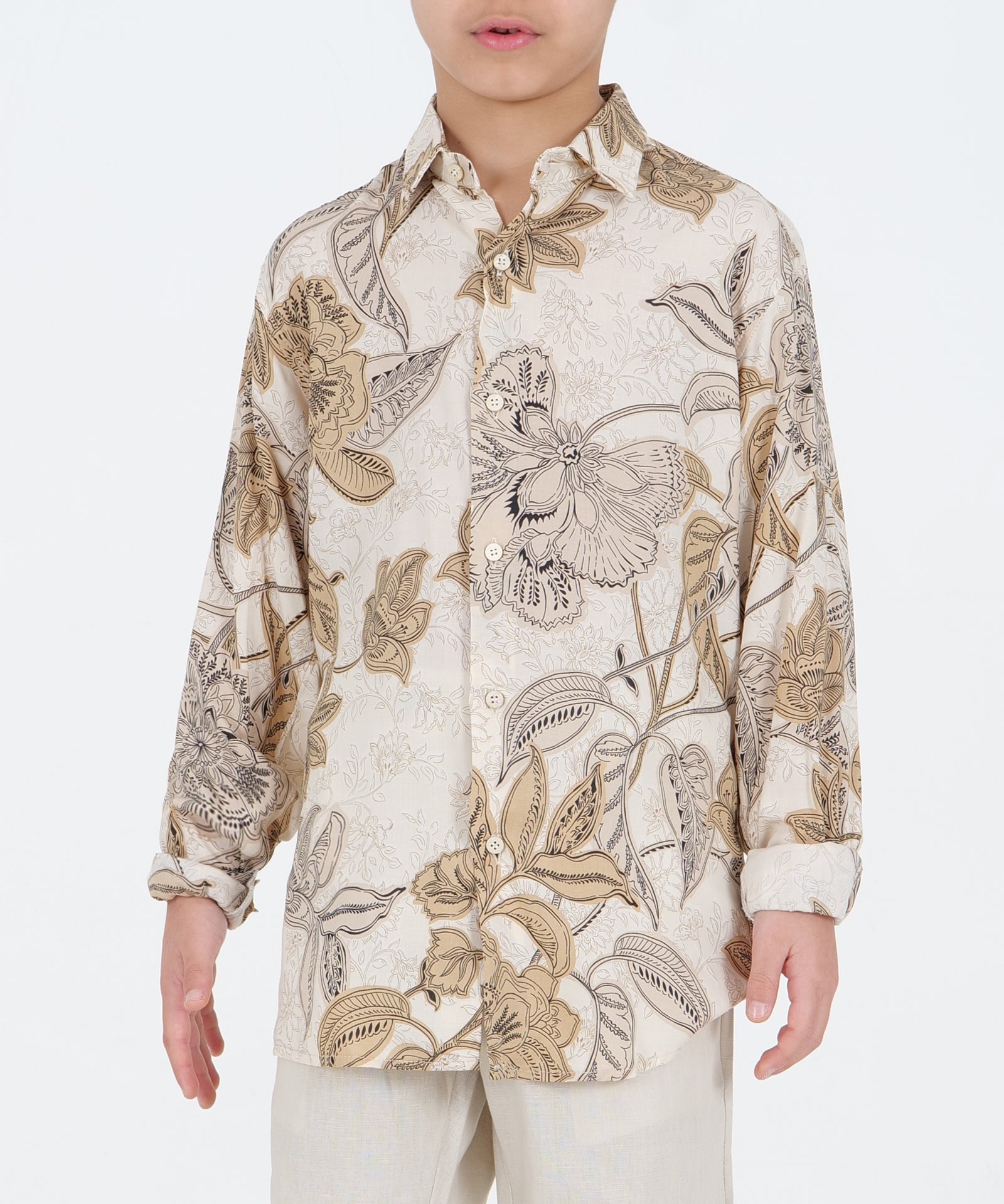 CAMISA DE VISCOSA CON FLORES