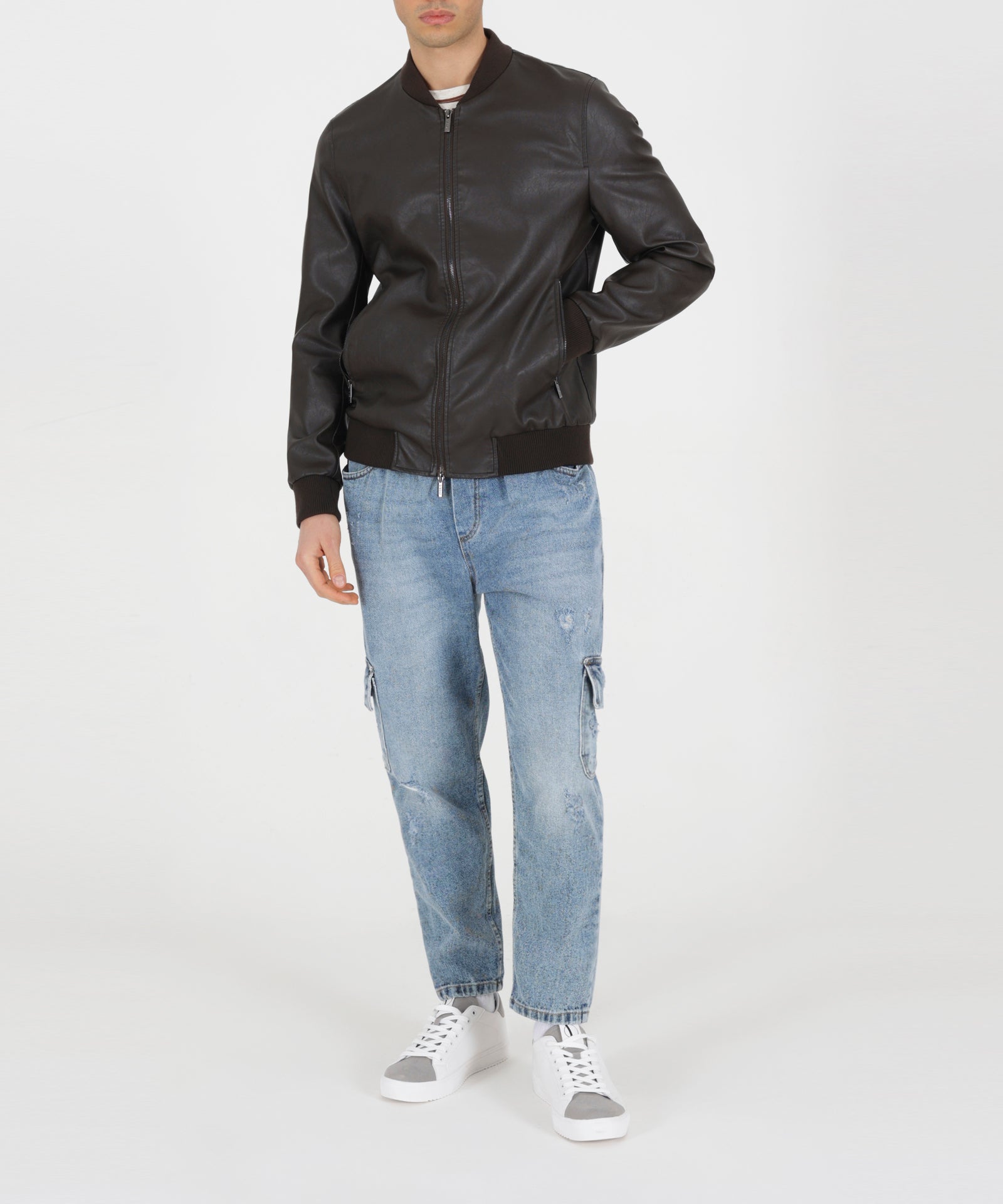 Over D BOMBER ECO-PELLE